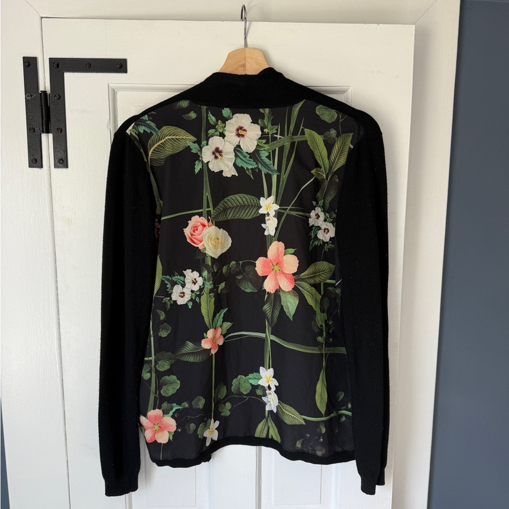 Ted Baker Floral Black Cardigan